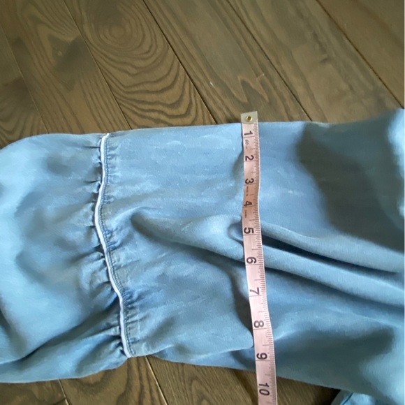 Given Kale Oversized Boho Denim Top - Picture 11 of 12